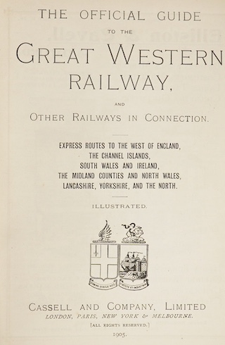 Walton, G.T - The Motorist’s Library - The Book of the Morgan, 8vo, cloth spine with paper covered boards, with pictorial d/j, Sir Isaac Pitman & Sons, Ltd., London, 1930 and The Official Guide to the Great Western Railw